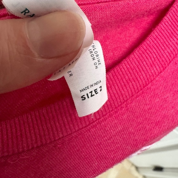 Rabbit Skins 3T Girls Boys Red/Pink Retro Charleston Short Sleeve T-Shirt Top - Picture 6 of 8